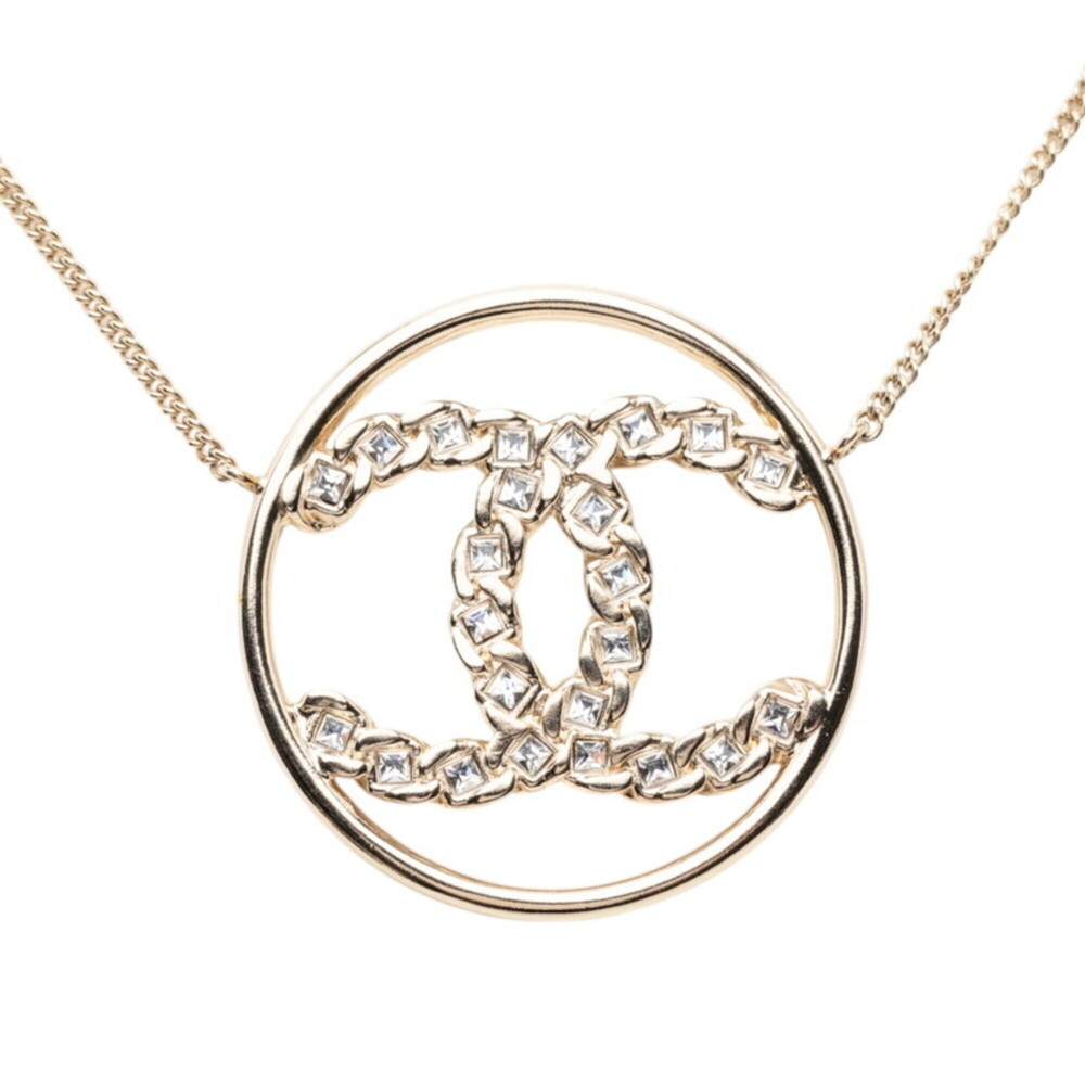 CHANEL Gold Logo Necklace